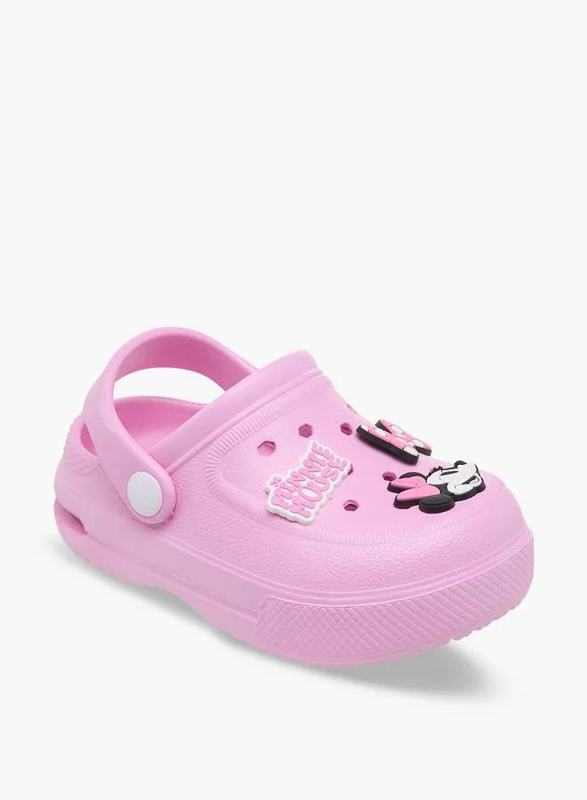 Disney Girls Minnie Mouse Applique Clogs